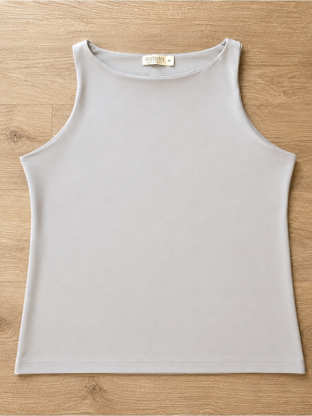 Gray top, sleeveless top with inner top